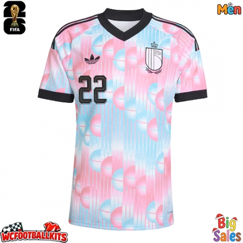 Belgium Alexis Saelemaekers #22 Replica Away Stadium Shirt World Cup 2026 Short Sleeve